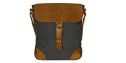 BAG CANVAS WITH LEATHER DETAILS BLACK