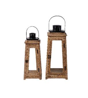 LANTERN WOODEN S 20X20X51