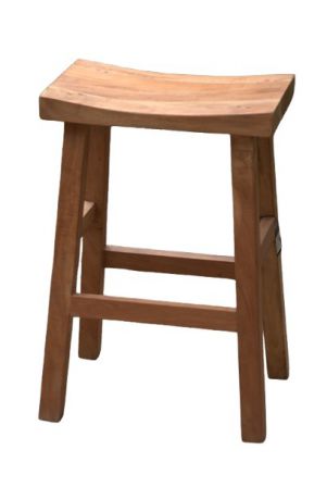 CHAIR BAR TEAK 28X45X68