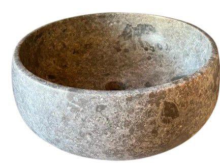 BASIN MARBLE GREY MATT LOTUS 43CM DIAX15CM H