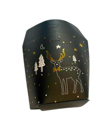 BAG GIFT MINI CHRISTMAS BLACK REINDEER