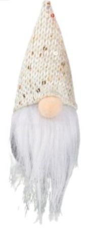 PENDANT GNOME MR CLAUS HAT BEIGE