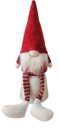 GNOME WITH DANGLY LEGS RED 33CM