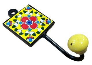 HANGER TILE YELLOW RED 5x5