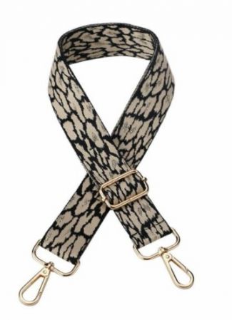 STRAP BAG LEOPARD METALLIC BEIGE