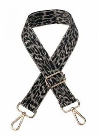 STRAP BAG LEOPARD METALLIC BLACK