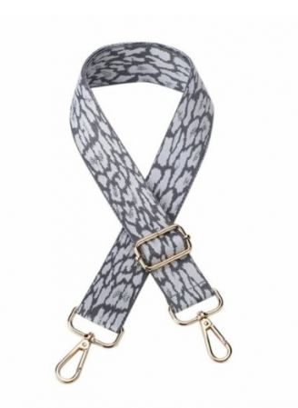 STRAP BAG LEOPARD METALLIC GREY