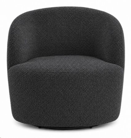 DOLOMITE CHARCOAL SWIVEL CHAIR SMALL
