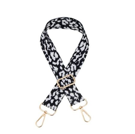 STRAP BAG LEOPARD BLACK & GOLD