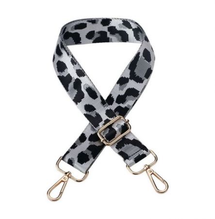 STRAP BAG LEOPARD BRIGHT BLACK & WHITE