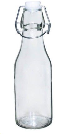 BOTTLE GLASS CLIP TOP 250ML