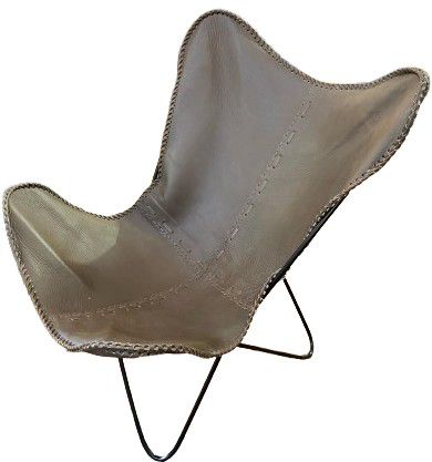 CHAIR LEATHER BROWN