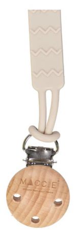 BABY DUMMY CLIP SILICONE IVORY