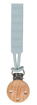 BABY DUMMY CLIP SILICONE LIGHT BLUE