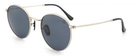 SUNGLASSES ENID SILVER FRAME & DARK GREY LENS