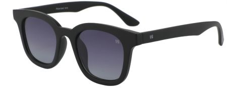 SUNGLASSES ALLAN MATT BLACK FRAME & GREY LENS
