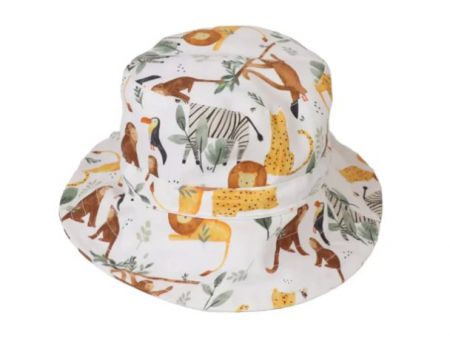 BABY BUCKET HAT WATERCOLOUR JUNGLE 0-12M