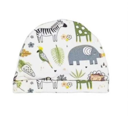 BABY BEANIE AFRICAN PLAINS 3-6M