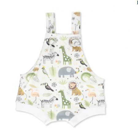 BABY DUNGAREE KNOT AFRICAN PLAINS 6-12M