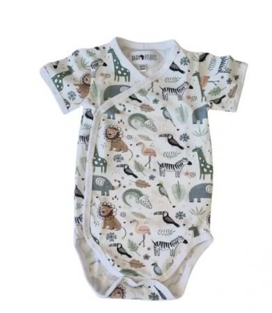 BABY ONESIE WRAP AFRICAN PLAINS 3-6M