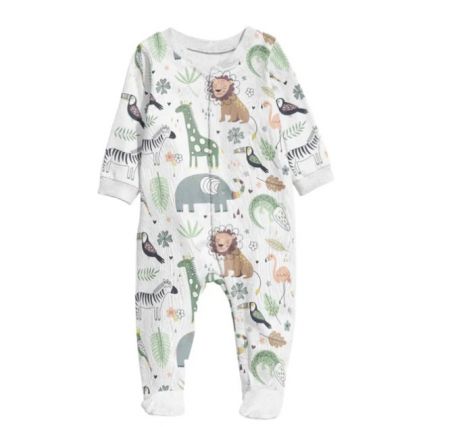 BABY ROMPER FOOTY AFRICAN PLAINS 6-12M