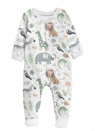 BABY ROMPER FOOTY AFRICAN PLAINS 3-6M