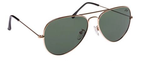 SUNGLASSES DONOVAN GREEN LENS & GOLD FRAME