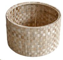 LIGHT SHADE CHECKERED BANANA NAT 45cm DIA x 29cm H