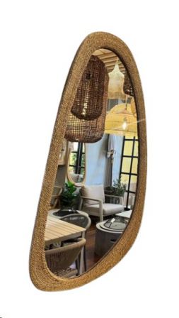 MIRROR FOREST RATTAN S 46X3.5X101