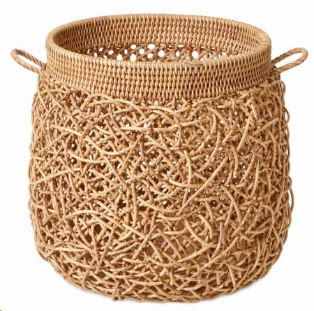 NEST RATTAN BASKET 50X50X45