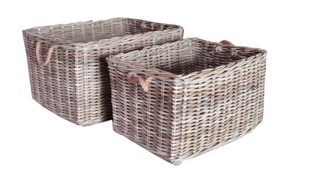 BASKET ALISA 61X47X37 M GREY