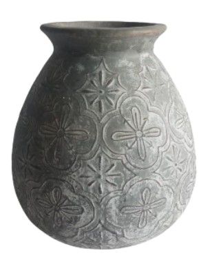 BALI VASE NAT/GREY 30X30X35