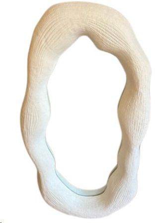 MIRROR SNAKE WHITE 136X13X76