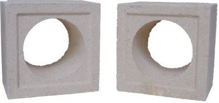 WINE BOTTLE HOLDER CEMENT WHITE 36X40X38