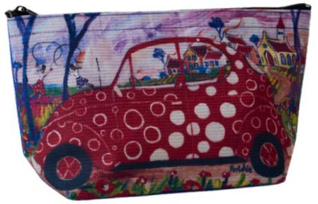 BAG VANITY RED BEETLE