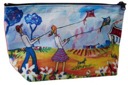 BAG VANITY BOY AND GIRL FLYING KITE