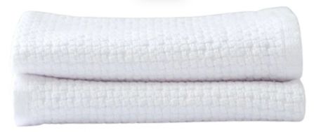 CLOTH FACE COTTON INTERLACE BLEACH 30X30CM
