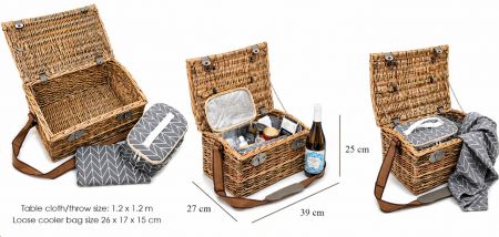 CLASSIC PICNIC BASKET (NO CUTLERY)