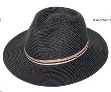 HAT ERIKA FEDORA BLACK 61CM