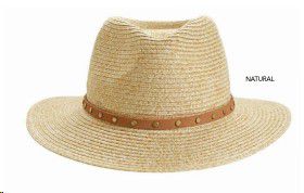 HAT ECHO FEDORA NATURAL 61CM