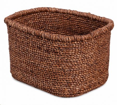 BANANA LEAF BRAIDED OVAL BASKET 50X38X30