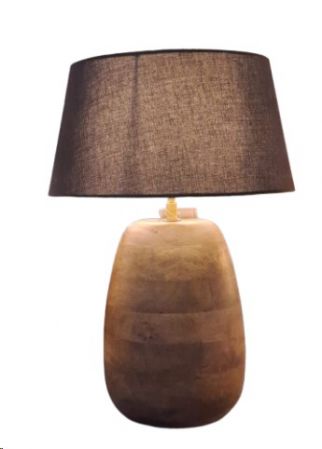 LAMP TABLE MANGO WITH SHADE 18X18X36