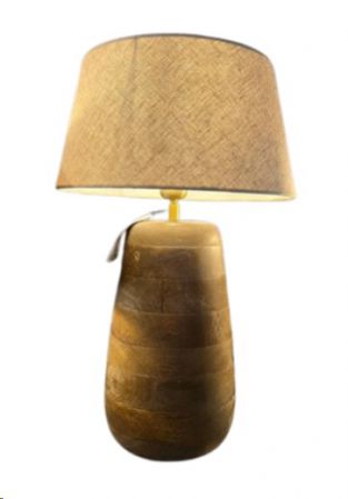LAMP TABLE MANGO WITH SHADE 19X19X42