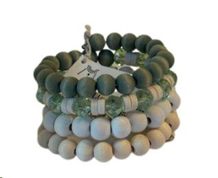 BRACELET M MINI COIL SOFT SAGE