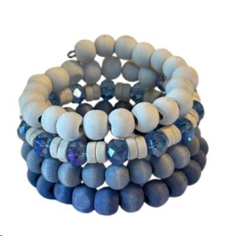 BRACELET M MINI COIL LAVENDER BLUE