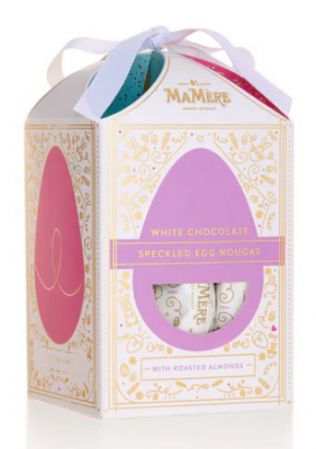 SWEETS NOUGAT GIFT BOX WHITE CHOC SPECKLE EGG 185G