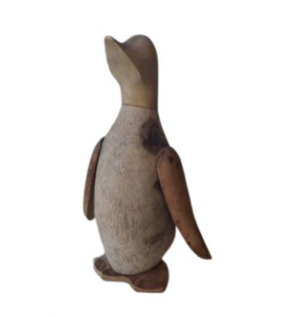 DECOR PENGUIN TEAK M 22CM