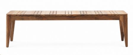 ARCH DINING BENCH TEAK SLATS 170X40X45