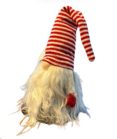 GNOME XMAS STRIPE RED/WHITE 40CM