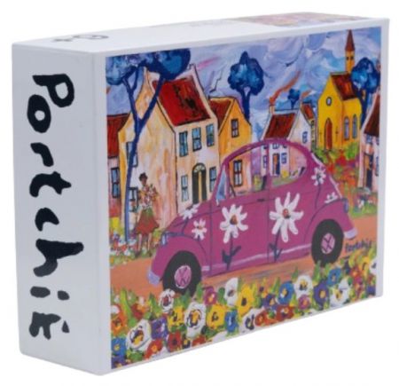 PUZZLE PINK BEETLE 100PC